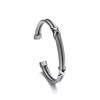 Cavendish French Silver Double Kiss Cuff Bangle 2839