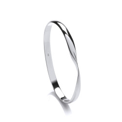 Cavendish French Silver Half Twist Bangle 2921