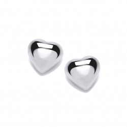 Cavendish French Simple Silver Heart Stud Earrings 4947