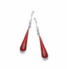 Cavendish French Silver and Red Jasper Teardrop Earrings 4999