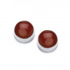 Cavendish French Little Red Button Stud Earrings 5081