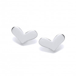 Cavendish French Silver Happy Heart Earrings 5676