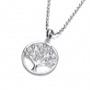 Cavendish French Cubic Zirconia Tree of Life Design Pendant and Chain 6412