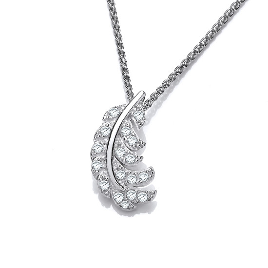 Silver chain with hot sale cubic zirconia