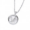 Cavendish French Silver Celestial Falling Feather Pendant and Chain 6597