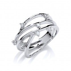 Cavendish French Silver CZ Ring 7331