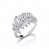 Cavendish French Silver Feather Ring 7366