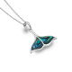 Sea Gems Silver Whale Tail Pendant and Chain P1132