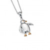 Sea Gems Silver Penguin Pendant and Chain P1396