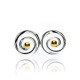 Sea Gems Silver Spiral Studs P1710