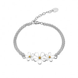 Sea Gems Silver Daisy Bracelet P1753