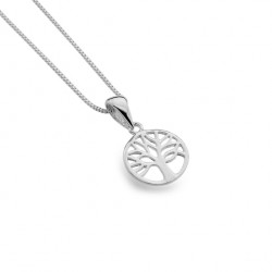 Sea Gems Silver Tree of Life Pendant and Chain P3824