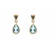 9ct Blue Topaz Drop Earrings AP6831