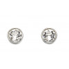 Birthstone Silver Studs April E4926C