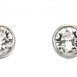 Birthstone Silver Studs April E4926C