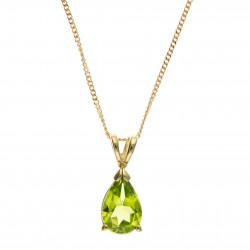 9ct Peridot Pendant and Chain AT3199