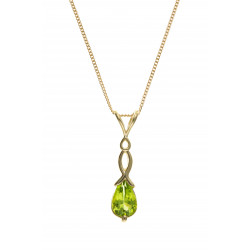 9ct Peridot Pendant and Chain AT3945