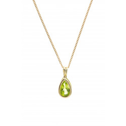 9ct Peridot Pendant and Chain AT3982