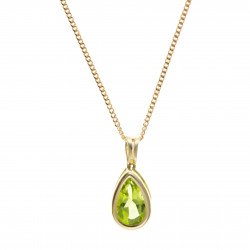 9ct Peridot Pendant and Chain AT3982