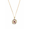 9ct Ruby and Diamond Pendant and Chain AT3983