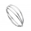 Silver Plain Russian Bangle B189