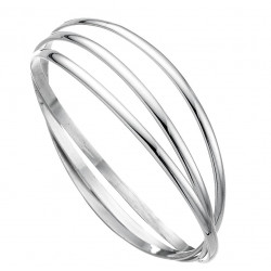 Silver Plain Russian Bangle B189