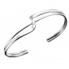 Silver Squiggle Bangle B431