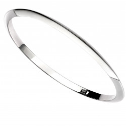 Silver Plain Apex Bangle B4816