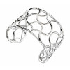 Silver Open Work Wide Cuff B4908