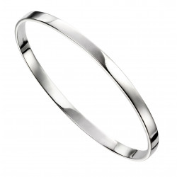 Silver plain Bangle B5067