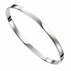 Silver plain Bangle B5067