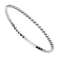 Silver Round ball bangle B5070 