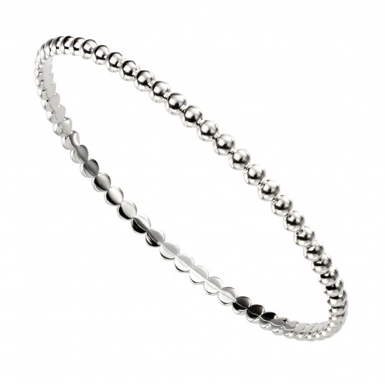 Silver Round ball bangle B5070 