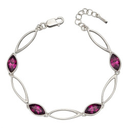 Fiorelli Amethyst Navette Twist Bracelet F63