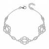 Silver Lace Effect CZ Bracelet B5261C