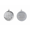 Silver Round St Christopher BU0080