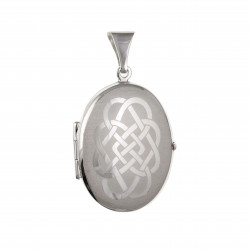 Silver Celtic Locket BU2204