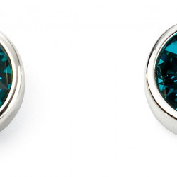 Birthstone Silver Studs December E5561