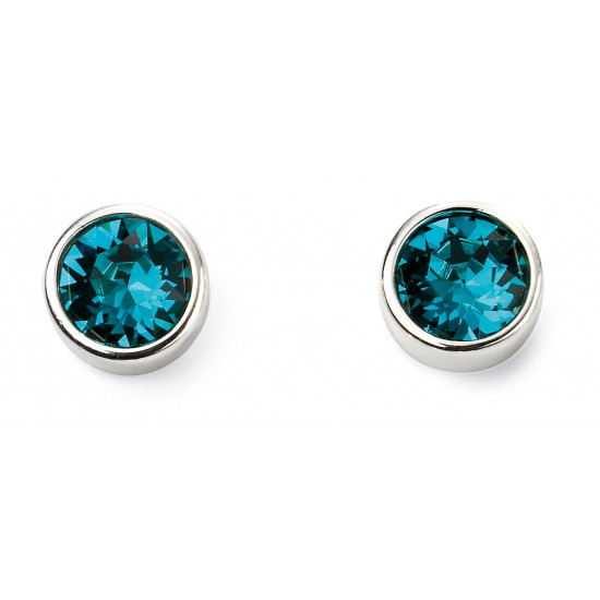 Birthstone Silver Studs December E5561