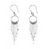 Silver Multi-Stick Drop Earrings E2388