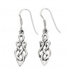 Silver Celtic Drop Earrings E250