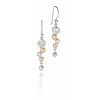 Fiorelli Silver CZ & Gold Plated Waterfall Drop Earrings E4128C