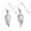 Silver Leaf Drop Earrings E4609