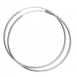 Silver Large Hoop Earrings E5392