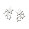 Silver Star Stud Earrings E5416