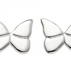 Silver Butterfly Stud Earrings E5424