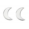 Silver Moon Stud Earrings E5430