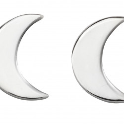 Silver Moon Stud Earrings E5430