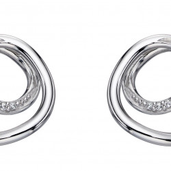  Fiorelli Silver Spiral design earrings E5644C