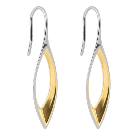  Fiorelli Fluid Navette Drop Earrings with Yellow Gold Plating F55